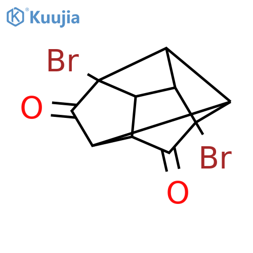 2,5a-dibromohexahydro-1H-1,2,4-(methanetriyl)cyclobuta[cd]pentalene-3,5-dione structure