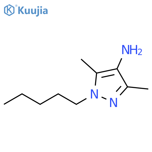 3,5-dimethyl-1-pentyl-1H-pyrazol-4-amine structure