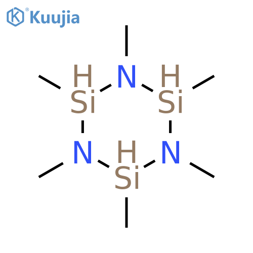 Cyclotrisilazane,1,2,3,4,5,6-hexamethyl- structure
