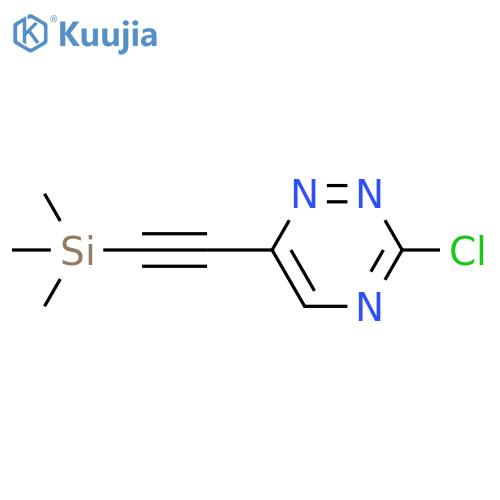 1,2,4-Triazine, 3-chloro-6-[2-(trimethylsilyl)ethynyl]- structure