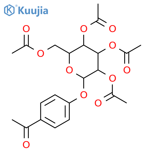 4-Acetylphenyl 2,3,4,6-Tetra-O-acetyl-β-D-glucopyranoside structure