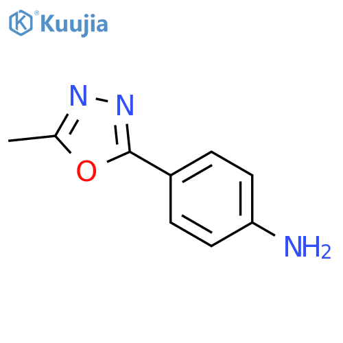 4-(5-Methyl-1,3,4-oxadiazol-2-yl)aniline structure