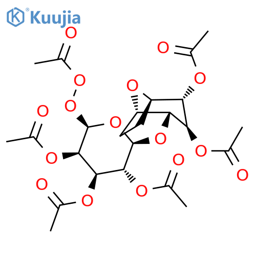 b-D-Glucopyranose,1,6-anhydro-4-O-(2,3,4,6-tetra-O-acetyl-b-D-galactopyranosyl)-, 2,3-diacetate structure