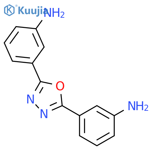 Benzenamine, 3,3'-(1,3,4-oxadiazole-2,5-diyl)bis- structure