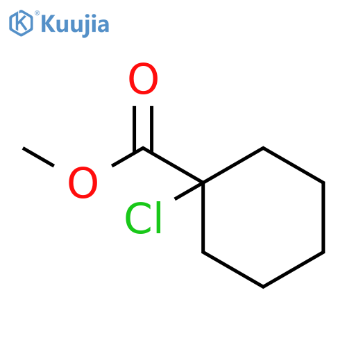 Cyclohexanecarboxylic acid, 1-chloro-, methyl ester structure