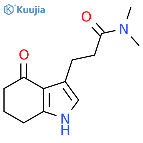 1H-Indole-3-propanamide, 4,5,6,7-tetrahydro-N,N-dimethyl-4-oxo- structure