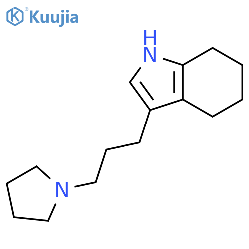 1H-Indole, 4,5,6,7-tetrahydro-3-[3-(1-pyrrolidinyl)propyl]- structure