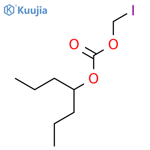 Carbonic acid, iodomethyl 1-propylbutyl ester structure