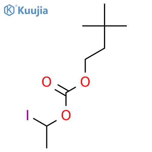 Carbonic acid, 3,3-dimethylbutyl 1-iodoethyl ester structure