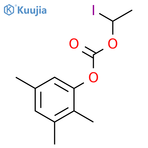 Carbonic acid, 1-iodoethyl 2,3,5-trimethylphenyl ester structure