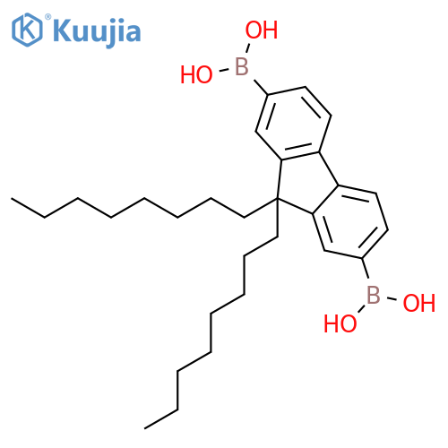9,9-Dioctylfluorene-2,7-diboronic acid structure