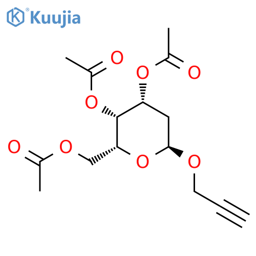 α-D-lyxo-Hexopyranoside, 2-propyn-1-yl 2-deoxy-, 3,4,6-triacetate structure