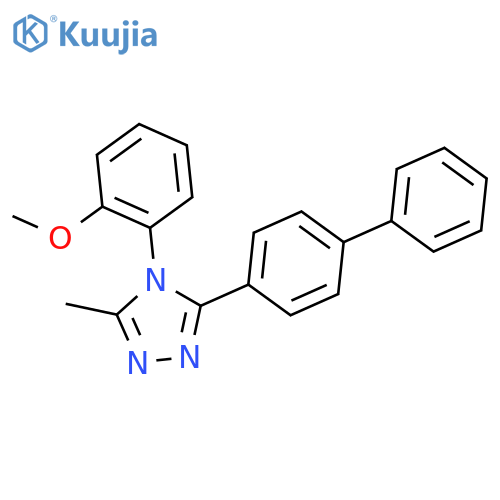 4H-1,2,4-Triazole, 3-[1,1'-biphenyl]-4-yl-4-(2-methoxyphenyl)-5-methyl- structure