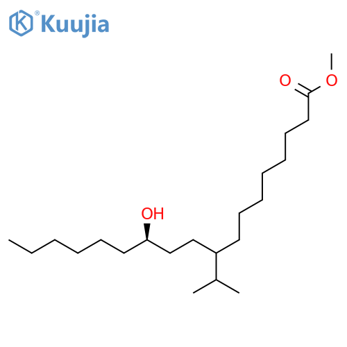 Octadecanoic acid, 12-hydroxy-9-(1-methylethyl)-, methyl ester, (12R)- structure