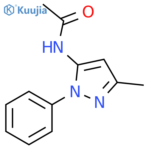 Acetamide, N-(3-methyl-1-phenyl-1H-pyrazol-5-yl)- structure