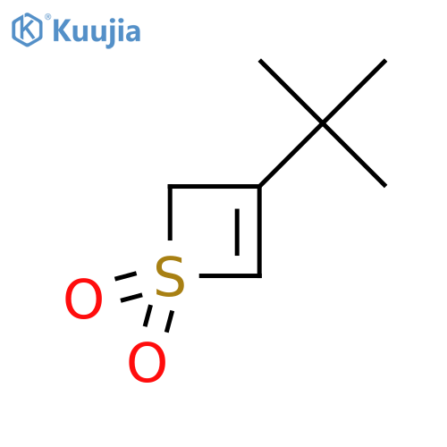 2H-Thiete,3-(1,1-dimethylethyl)-, 1,1-dioxide structure