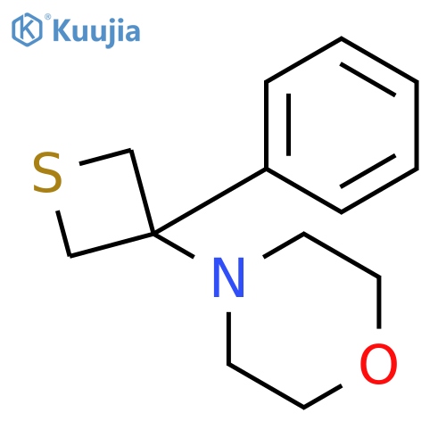 Morpholine,4-(3-phenyl-3-thietanyl)- structure