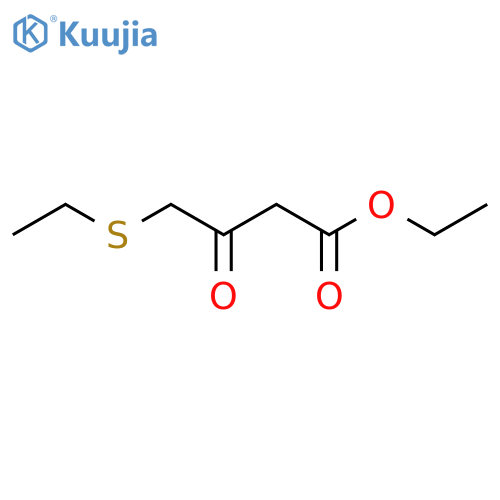 Ethyl 4-(ethylsulfanyl)-3-oxobutanoate structure