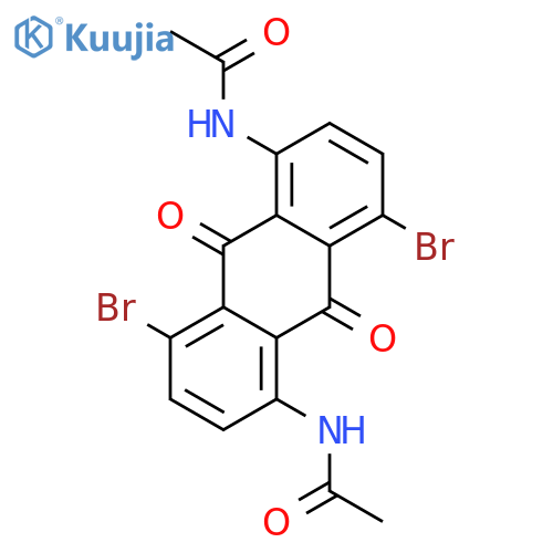 Acetamide,N,N'-(4,8-dibromo-9,10-dihydro-9,10-dioxo-1,5-anthracenediyl)bis- (9CI) structure