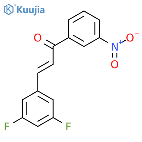 (E)-3-(3,5-Difluorophenyl)-1-(3-nitrophenyl)prop-2-en-1-one structure