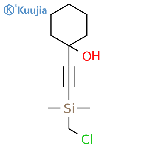 Cyclohexanol,1-[2-[(chloromethyl)dimethylsilyl]ethynyl]- structure
