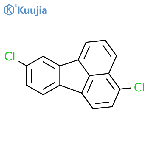 Fluoranthene, 3,8-dichloro- structure