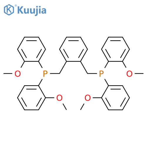 Phosphine, [1,2-phenylenebis(methylene)]bis[bis(2-methoxyphenyl)- structure