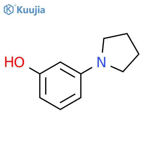 3-(pyrrolidin-1-yl)phenol structure