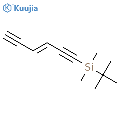 Silane, (1,1-dimethylethyl)-(3E)-3-hexene-1,5-diynyldimethyl- structure