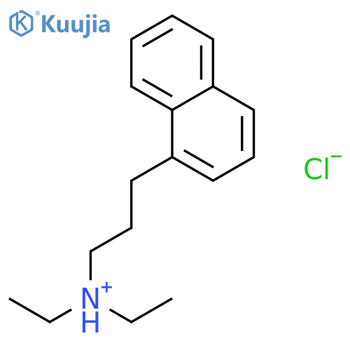 1-Naphthalenepropanamine,N,N-diethyl-, hydrochloride (1:1) structure