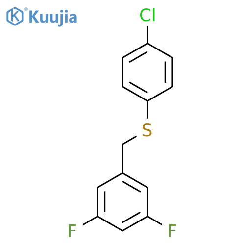 (4-Chlorophenyl)(3,5-difluorobenzyl)sulfane structure
