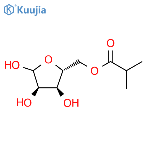((2R,3S,4R)-3,4,5-trihydroxytetrahydrofuran-2-yl)methyl isobutyrate structure