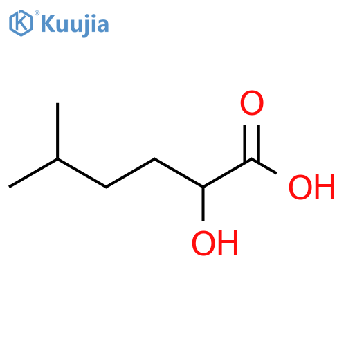 2-Hydroxy-5-methylhexanoic acid structure