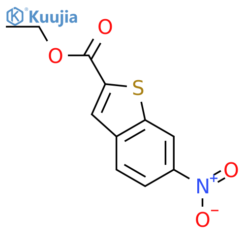 Ethyl 6-nitrobenzo[b]thiophene-2-carboxylate structure