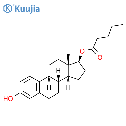 Valeric acid, 3-hydroxyestra-1,3,5(10)-trien-17β-yl ester, (+-)- (8CI) structure