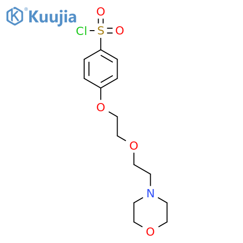 Benzenesulfonyl chloride, 4-[2-[2-(4-morpholinyl)ethoxy]ethoxy]- structure