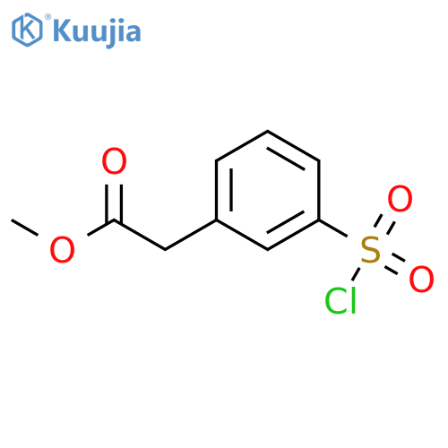 Methyl 2-3-(Chlorosulfonyl)phenylacetate structure