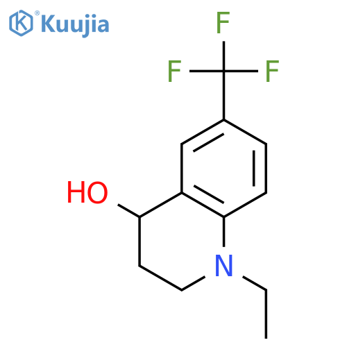 4-Quinolinol, 1-ethyl-1,2,3,4-tetrahydro-6-(trifluoromethyl)- structure
