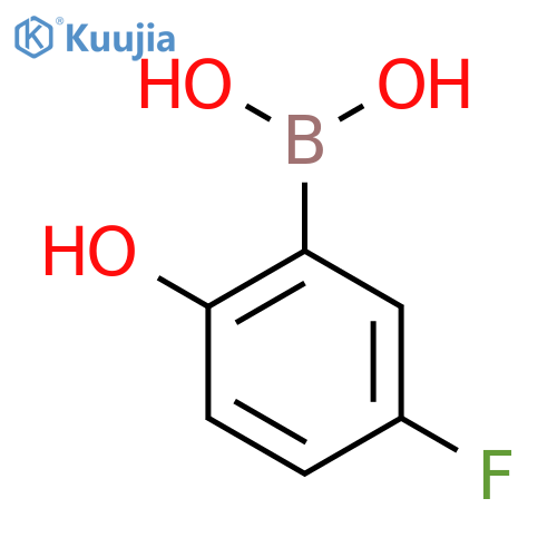 (5-fluoro-2-hydroxyphenyl)boronic acid structure