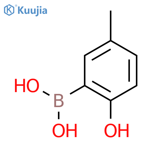 2-Hydroxy-5-methylphenylboronic acid structure