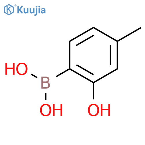 (2-Hydroxy-4-methylphenyl)boronic acid structure