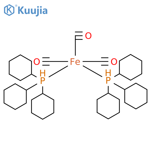 Iron, tricarbonylbis(tricyclohexylphosphine)- structure