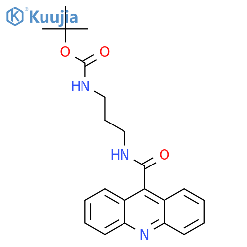 Carbamic acid,[3-[(9-acridinylcarbonyl)amino]propyl]-, 1,1-dimethylethyl ester (9CI) structure