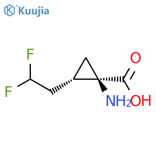 (1R,2S)-1-amino-2-(2,2-difluoroethyl)cyclopropanecarboxylic acid structure