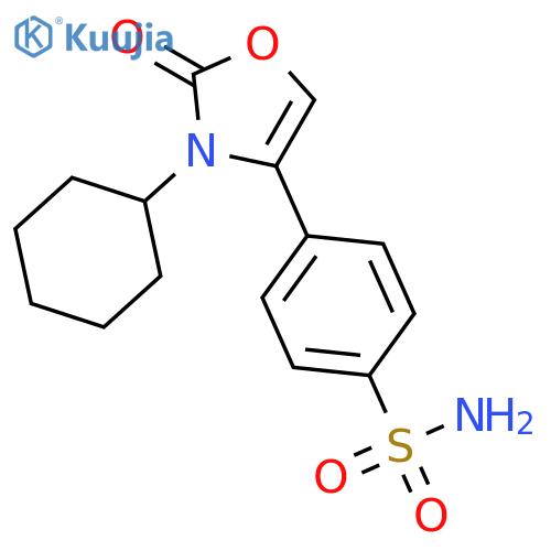 Benzenesulfonamide, 4-(3-cyclohexyl-2,3-dihydro-2-oxo-4-oxazolyl)- structure