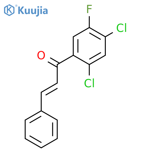 1-(2,4-Dichloro-5-fluorophenyl)-3-phenylprop-2-en-1-one structure