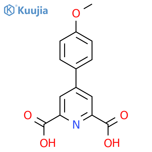 4-(4-METHOXYPHENYL)PYRIDINE-2,6-DICARBOXYLIC ACID structure