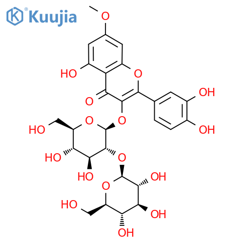 Rhamnetin 3-sophoroside, >=95% (LC/MS-ELSD) structure