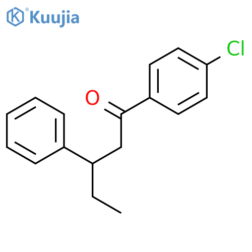 1-Pentanone, 1-(4-chlorophenyl)-3-phenyl-, (-)- structure