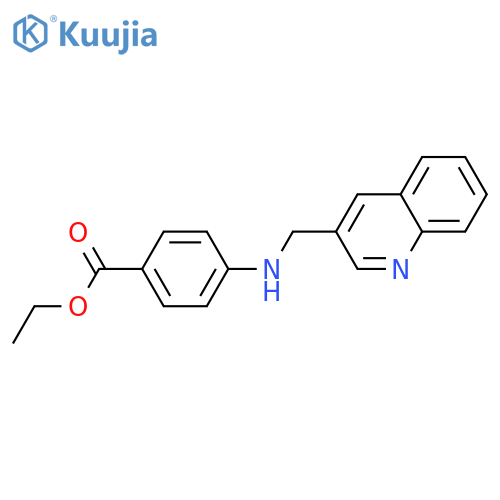 Benzoic acid,4-[(3-quinolinylmethyl)amino]-, ethyl ester structure